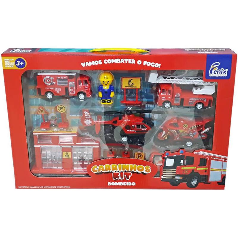 Kit carrinhos bombeiro medio fenix - Carrinho de Brinquedo - Magazine Luiza