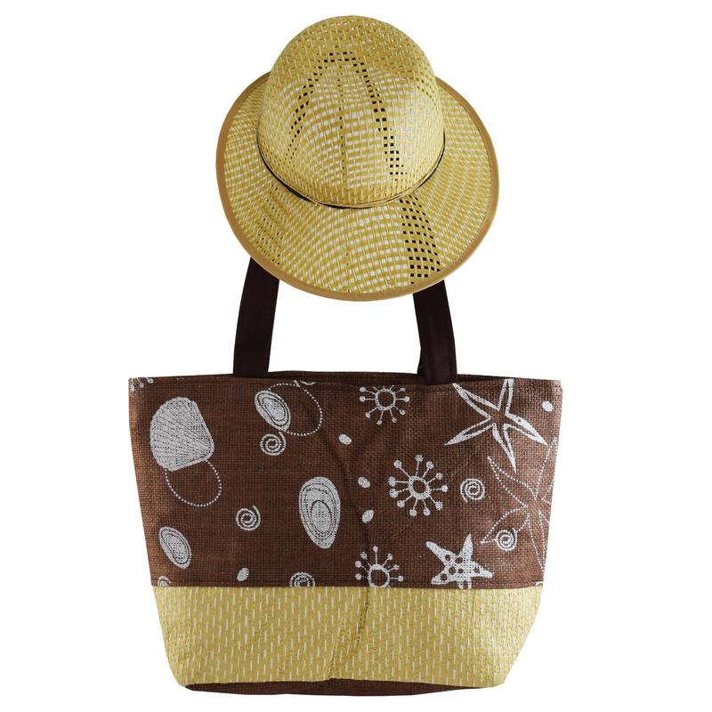 Kit Chapeu De Praia E Bolsa Feminina Proteção Solar - Yepp - Chapéu de ...