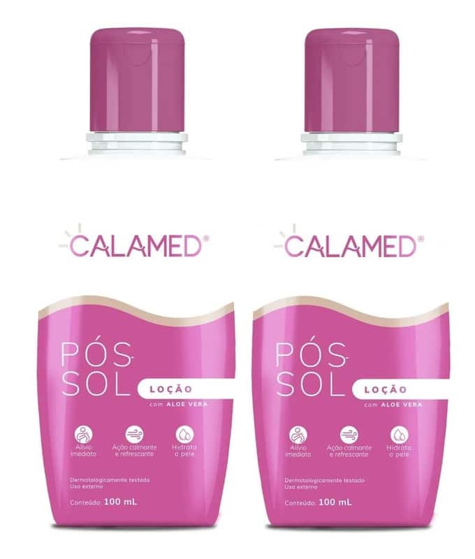 Calamed Kit Com 2un Calamed Pos Sol 100ml Loção - Cimed - Pós Sol - Magazine Luiza