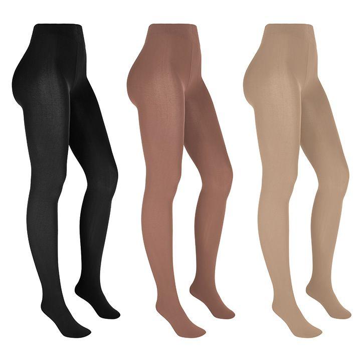 Kit com 3 Meias Calças Fio 80 Efeito Opaca Ideal Para o Frio Trifil ...