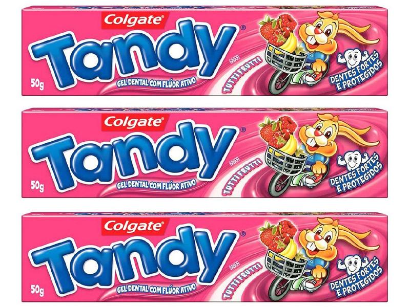Kit com 3 Unidades de Creme Dental Infantil - Colgate Tandy Tutti ...