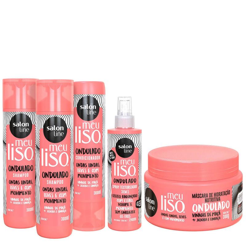 Kit Completo Meu Liso Ondulado Salon Line - Kit de Tratamento para ...