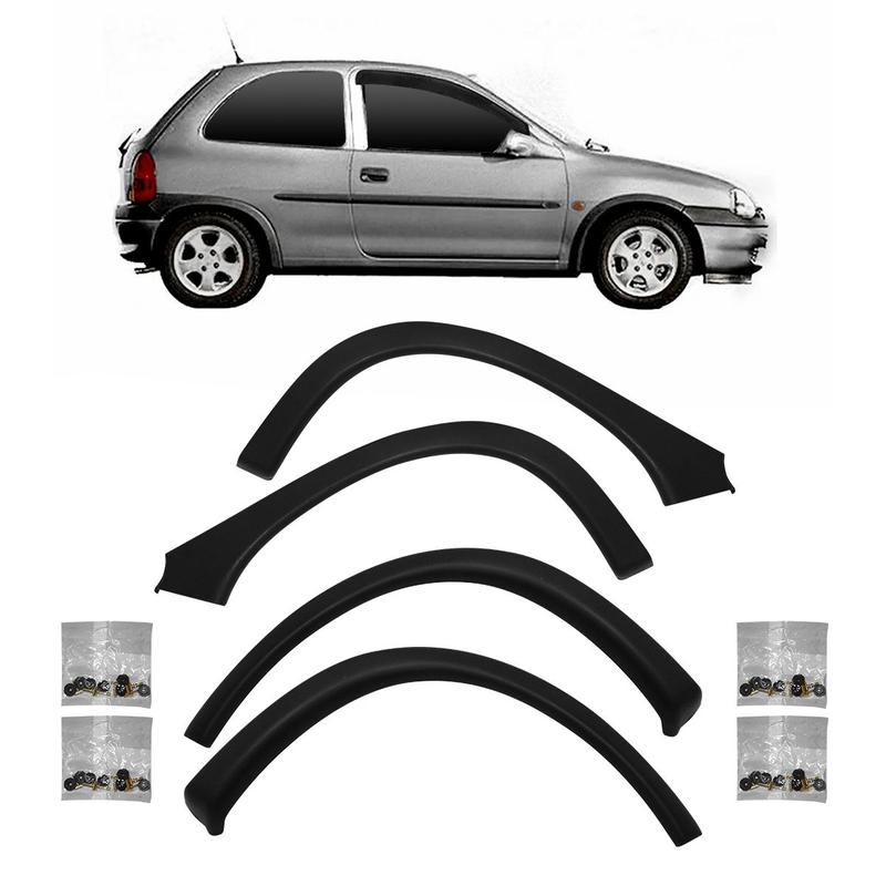Kit completo Moldura Vão de Roda GM Corsa Wind/Super 1994/2002 ...