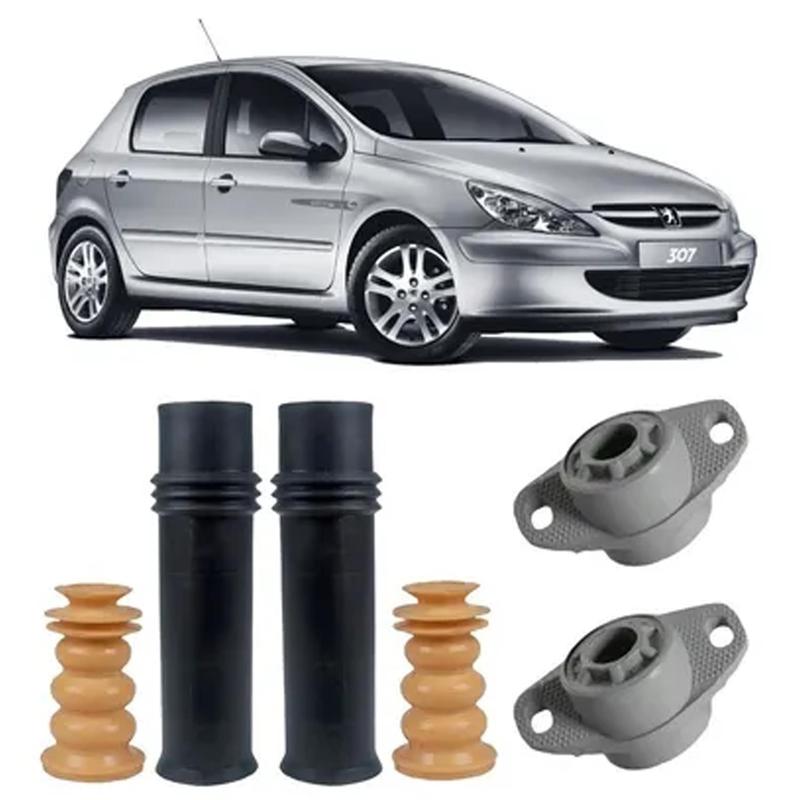 Kit Coxim Amortecedor Traseiro Peugeot 307 2002 2003 2004 - Auto Flex ...