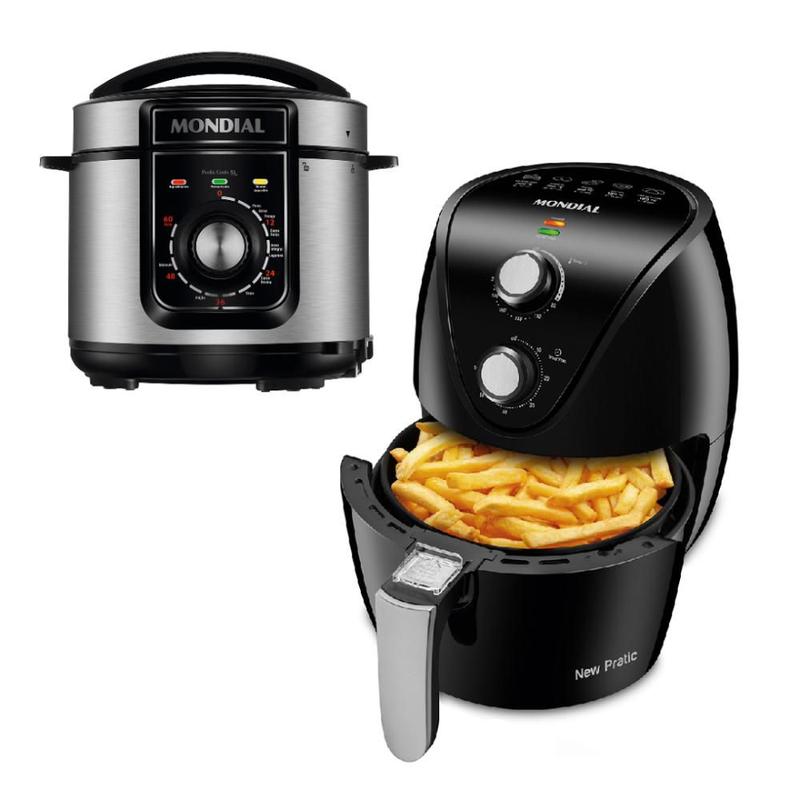 Kit Cozinha Mondial Pratic Cook Air Fryer com Panela Elétrica de ...