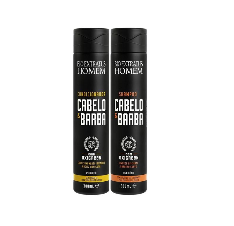 Kit Cuidado Masculino Bio Extratus HOMEM DUO (Shampoo e Condicionador ...