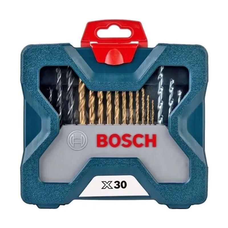 Kit de Acessórios Brocas e Bits X-Line com 30 peças com Maleta BOSCH ...
