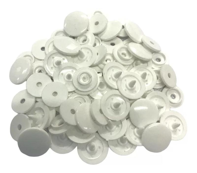 Kit De Botão De Pressão Tamanho 12 Com 100 Peças Em Plástico - Artamak ...
