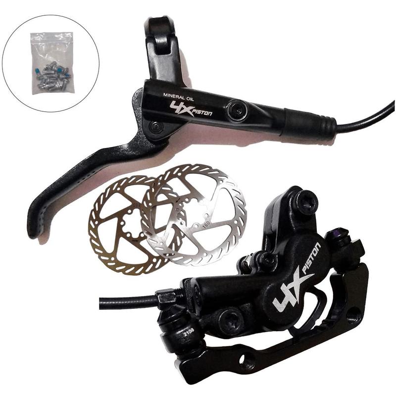 Kit De Freio Hidráulico Gta Rx 4 Pistões Tipo Slx Rotor 160mm Completo ...