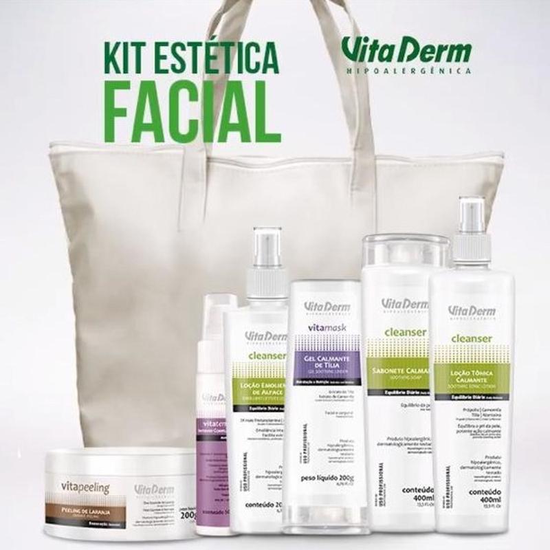KIT de Limpeza de Pele com 6 produtos (Ganhe uma linda Sacola da Vita ...