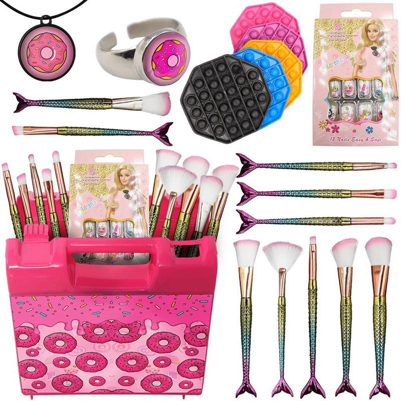 Kit De Maquiagem Infantil Completo Com Tiara Dia das Criança - Estojos ...