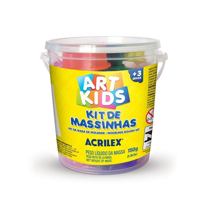 Kit de Massinha de Modelar Acrilex 150G com Injetora e Molde - Massinha ...