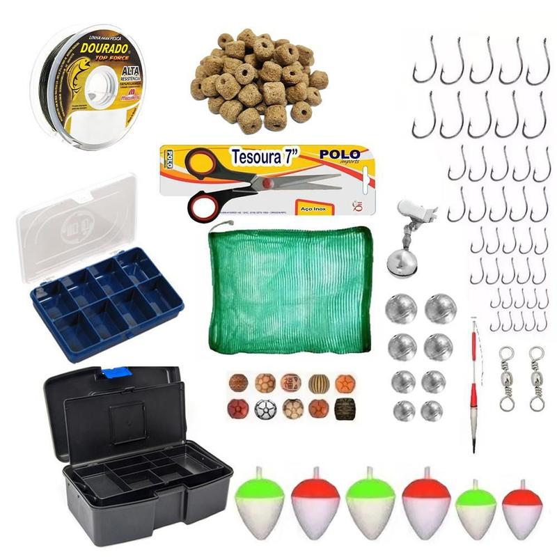 Kit De Pesca Básico Pescaria Completa Maleta E Itens - Arqplast ...