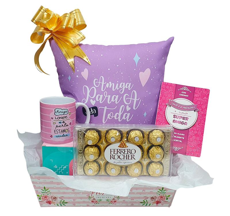 Kit de Presente Para Amiga + Chocolate Ferrero Rocher com 12 - Sude ...