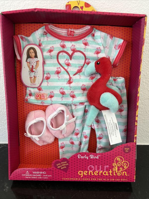 Kit De Roupa Para Boneca Our Generation- Early Bird-Original - Roupa de ...
