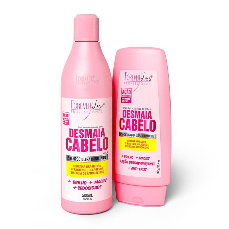 Kit Desmaia Cabelo Shampoo e Condicionador Forever Liss - Kit Shampoo e ...