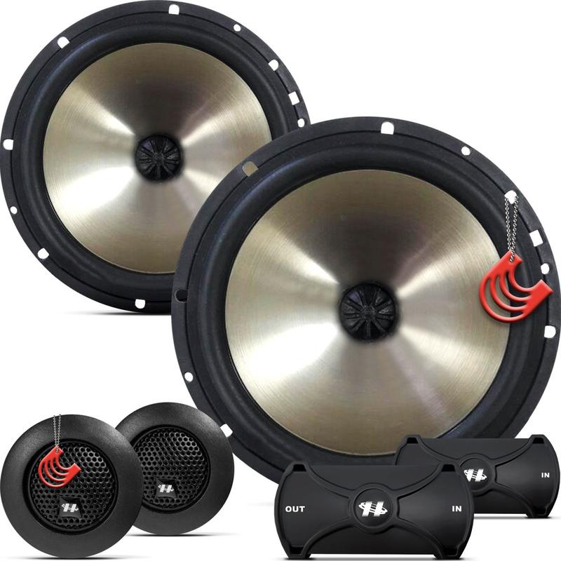 Kit Duas Vias 6 polegadas 160w Hurricane Platino Q6.2 Alto-falante ...
