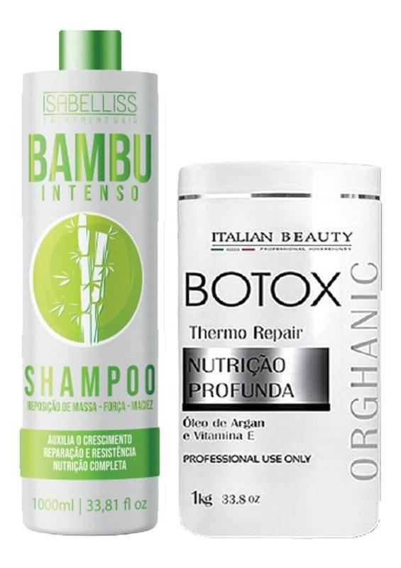 Kit Escova Botox Selagem Sem Formol Redutor De Volume Bambu - Italian ...