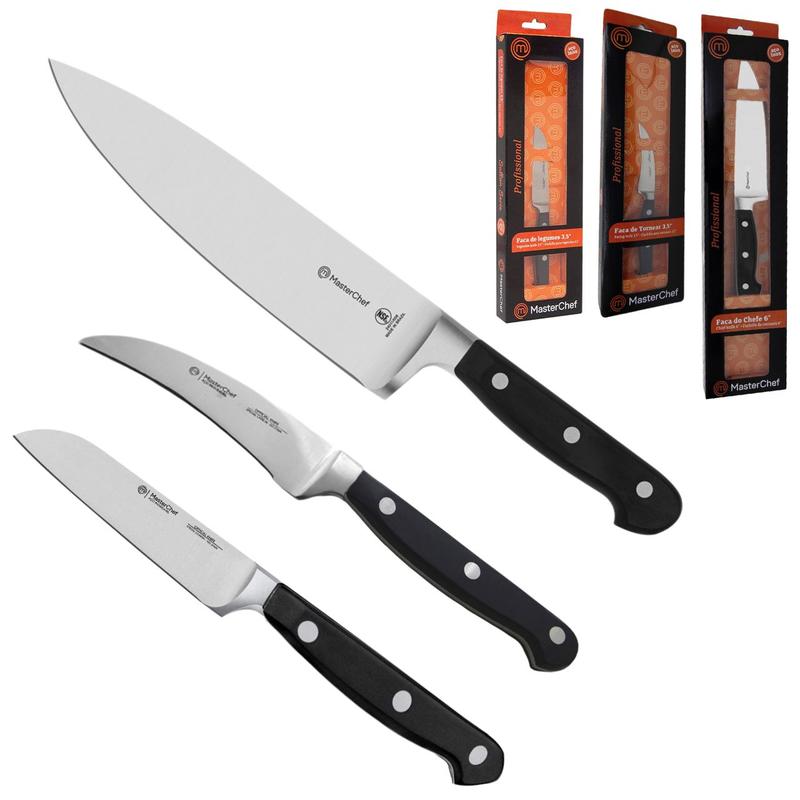 Kit Facas 6+3,5 tornear+3,5 legumes MasterChef Profissional - Faca para ...