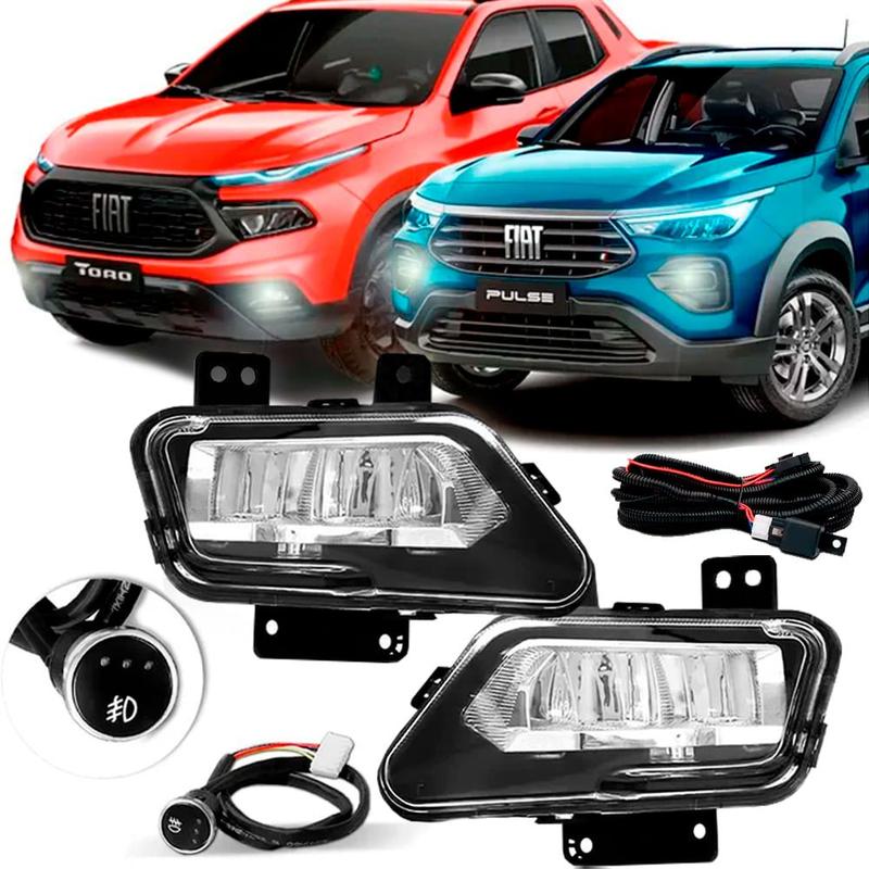 Kit Farol De Milha Auxiliar Fiat Pulse Toro 2021 2022 2023 - Shocklight ...