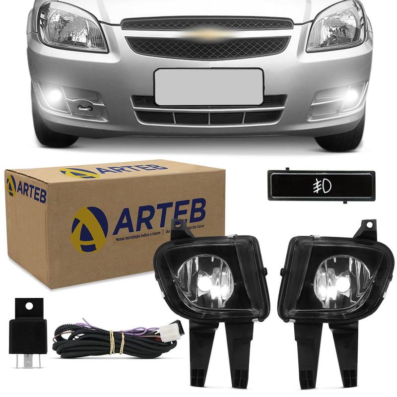 Kit Farol Milha Celta 2011 a 2015 Prisma 2011 a 2013 Original Arteb ...