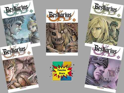 Kit Hq Mangá Bestiarius 1, 2, 3, 4, 5 Novos Lacrados Panini - Revista