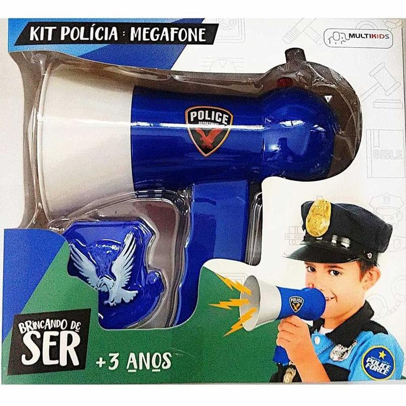 Kit Infantil - Brincando de Ser - Polícia - Megafone e Distintivo ...