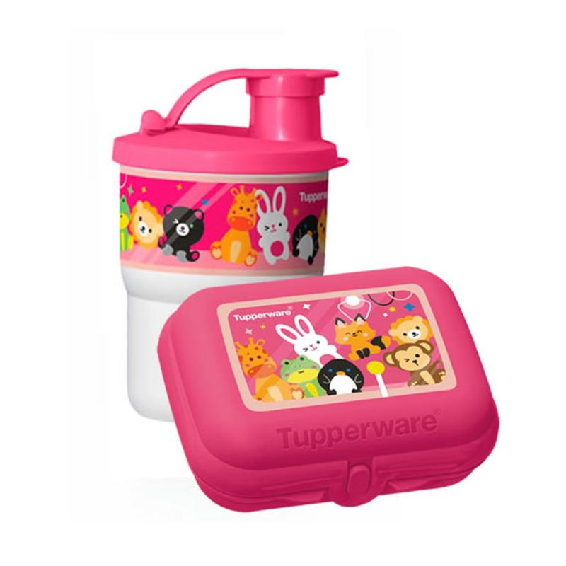 Kit Infantil - sanduicheira com copo Pelucia Tupperware - Porta lanche ...