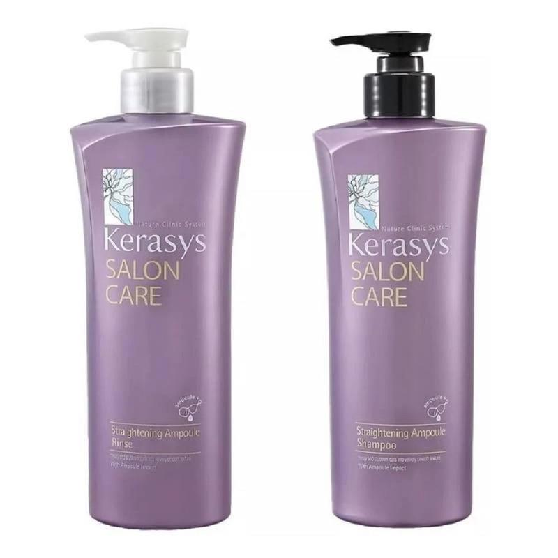 Kit Kerasys Salon Care Straightening Ampoule 2x600ml - Condicionador ...