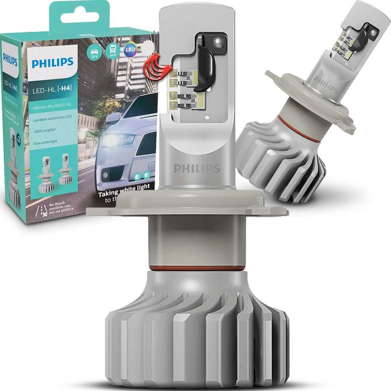 Philips Ultinon Pro5000 LED Koplampen (H11) – Set Van 2 – Tot 160% Helderder, 5800 Kelvin Daglichtwit – Plug-and-play