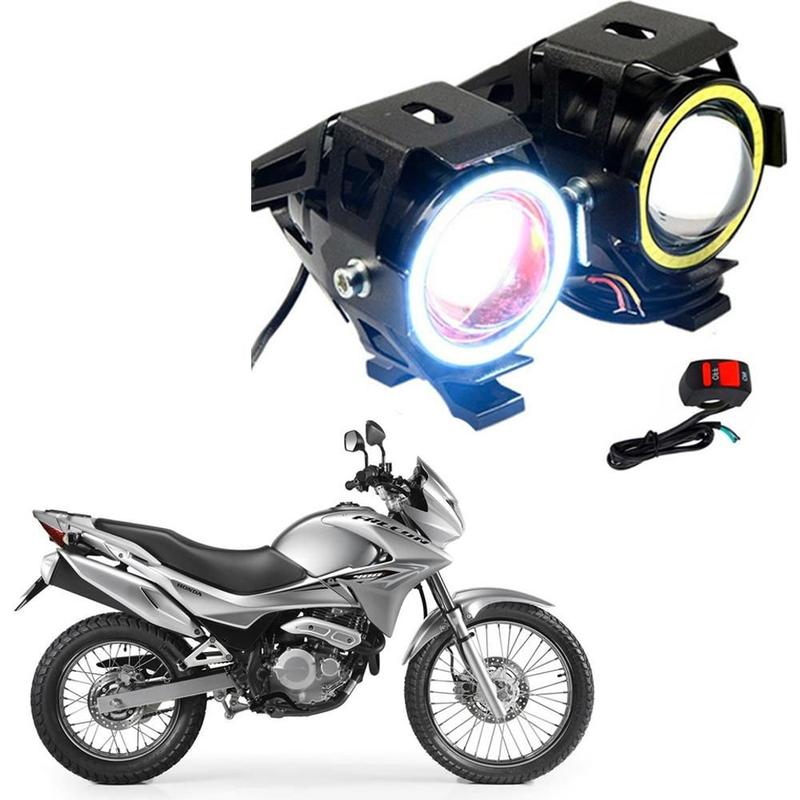 Kit Led Farol Milha Moto CG 125 1990 Angel Eye U7 - U7Led - Farol de ...