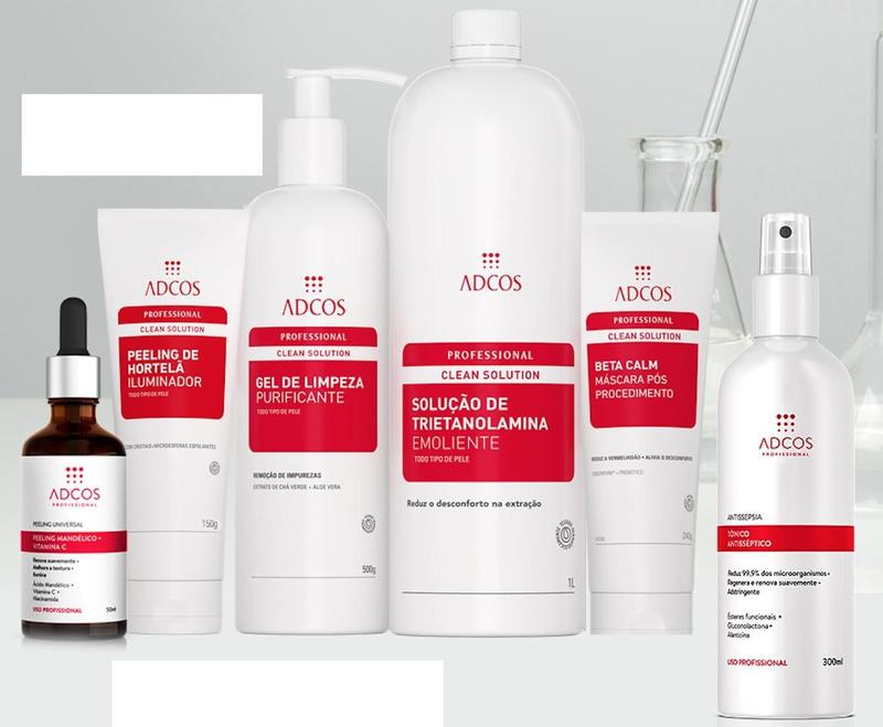Kit Limpeza De Pele Antisséptica Adcos Com Seis Itens - Kit de ...