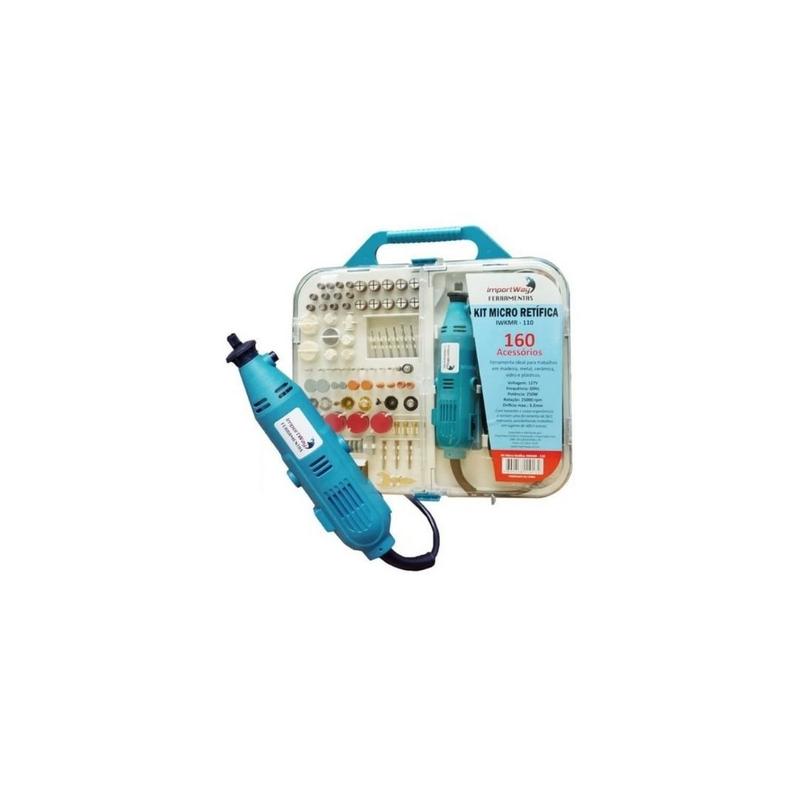 Micro Retifica Kit micro retifica profissional lixa e corta c 160 pcs 220v - Iw ...