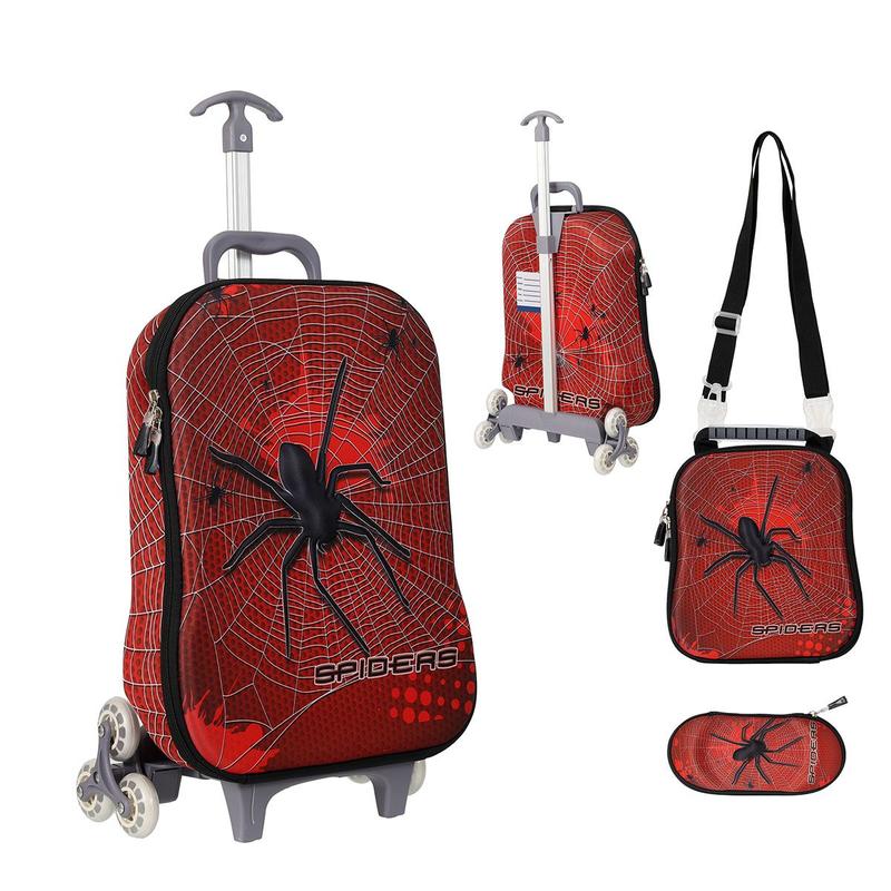Kit mochila 3d 3 rodinhas com lancheira e estojo - Futuro Kids ...