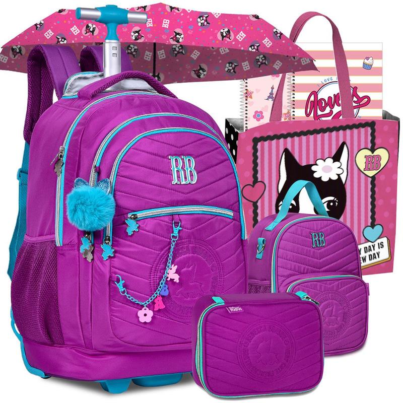 Kit Mochila RB Rebecca Bonbon Escolar Feminina Metalizada de Costas ...