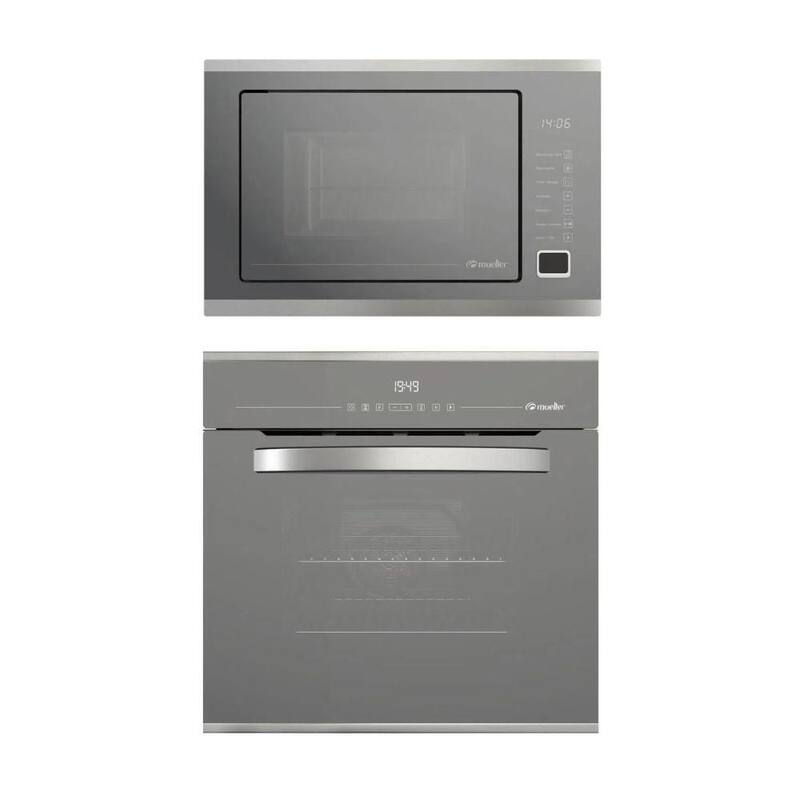 Kit Mueller: Micro-ondas de Embutir 25L Inox e Forno Elétrico de ...