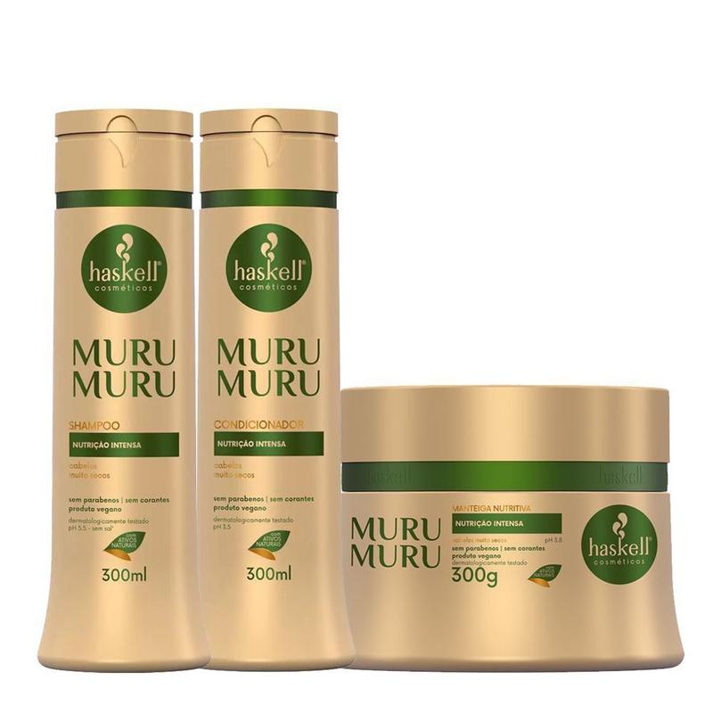 Kit Murumuru Haskell Shampoo e Condicionador 300ml Máscara 300g - Kit ...