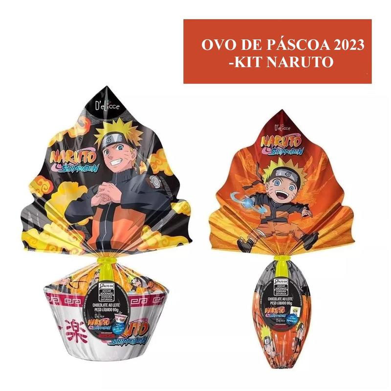 Kit Ovo De Páscoa Naruto Uzumaki 90g Chocolate ao Leite - Zuza - Ovo de ...