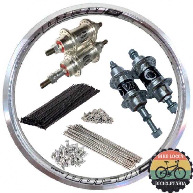 Kit Par De Aros Aero Aro 26 + Cubos + Raios (cores) - Viper - Peças ...