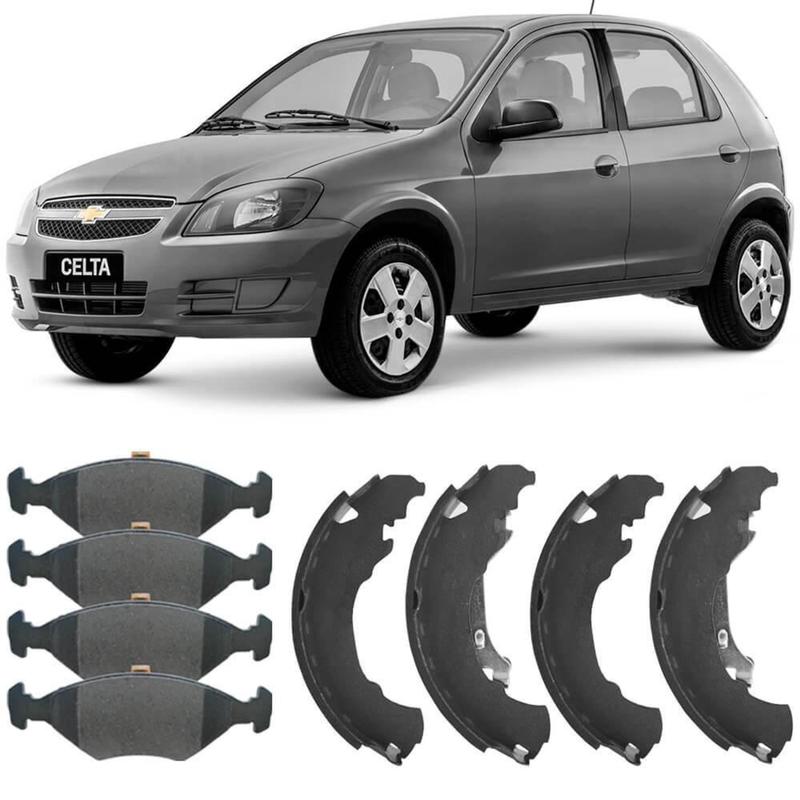 Kit Pastilha Sapata Chevrolet Freio Celta 1.0 2010 a 2016 Frasle - Fras ...