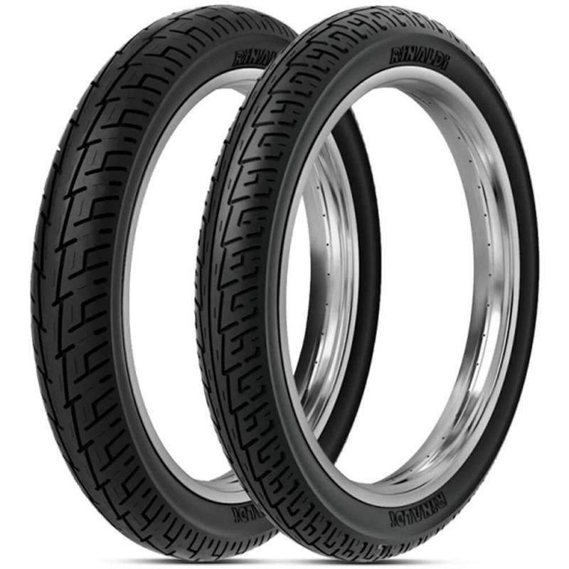 Kit Pneu Dianteiro/traseiro Moto Cg 125 Cc - Kit200014 - Rinaldi - Pneu ...