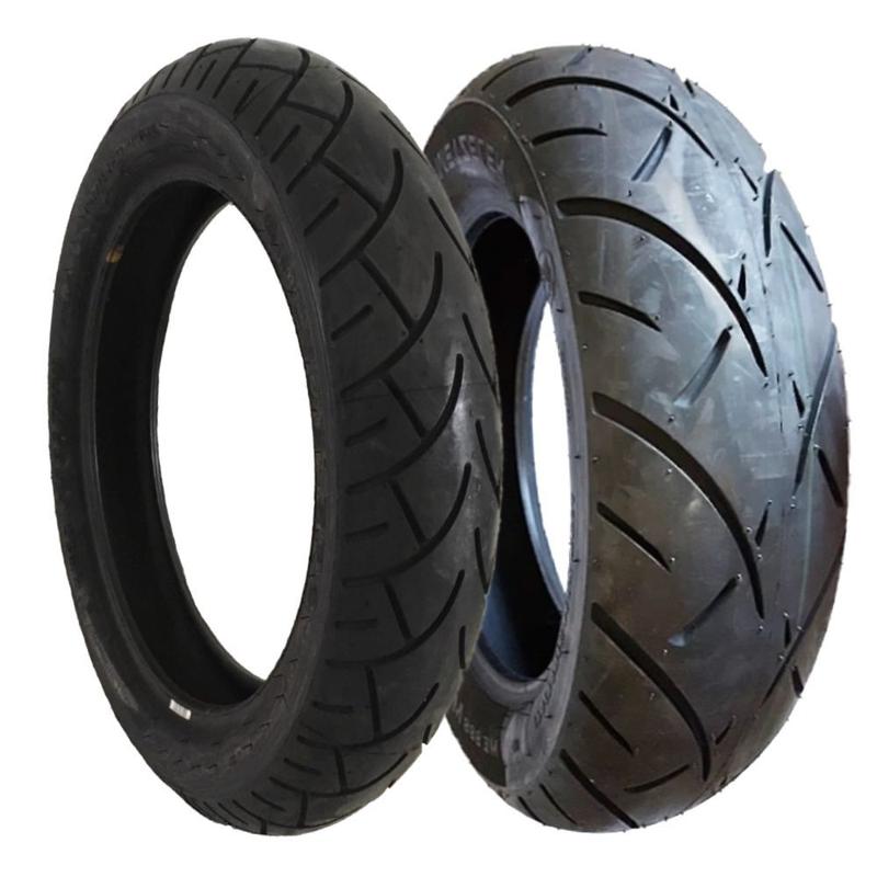 Kit Pneus Shadow 750 2010 - 120/90-17 e 170/80-15 + Camaras - Metzeler ...