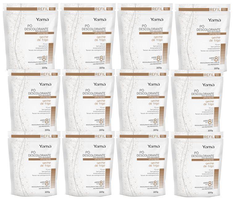 Kit Pó Descolorante Germe De Trigo Refil 300g com 12/un - Yamá - Pó ...