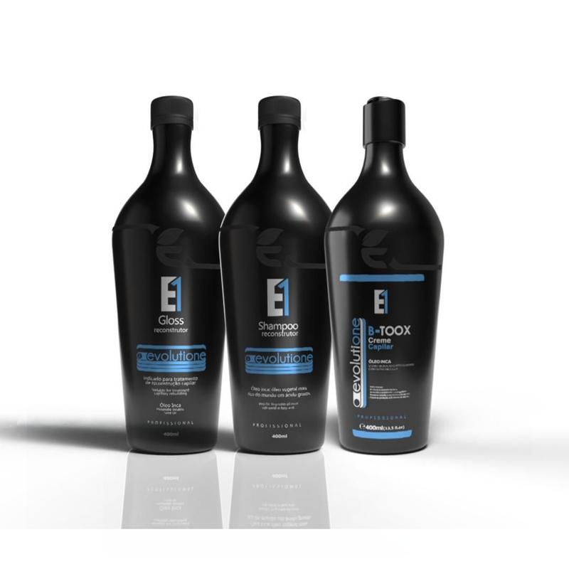 Kit Progressiva Evolutione + Botox 3X400Ml - Progressiva para Cabelo ...