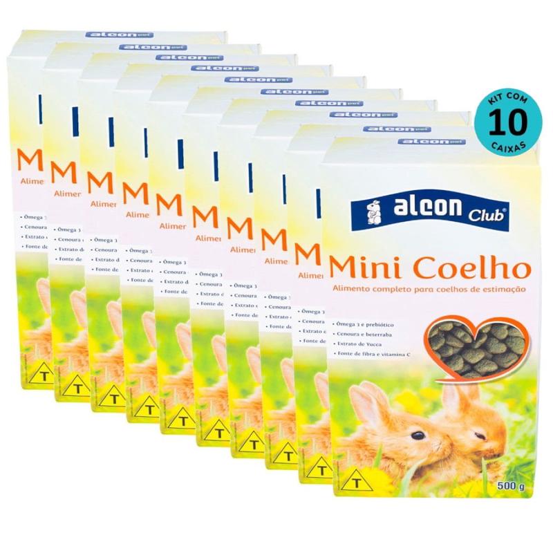 Kit Ração Alcon Club Mini Coelho 500g C/ 10 unidades - Ração para ...
