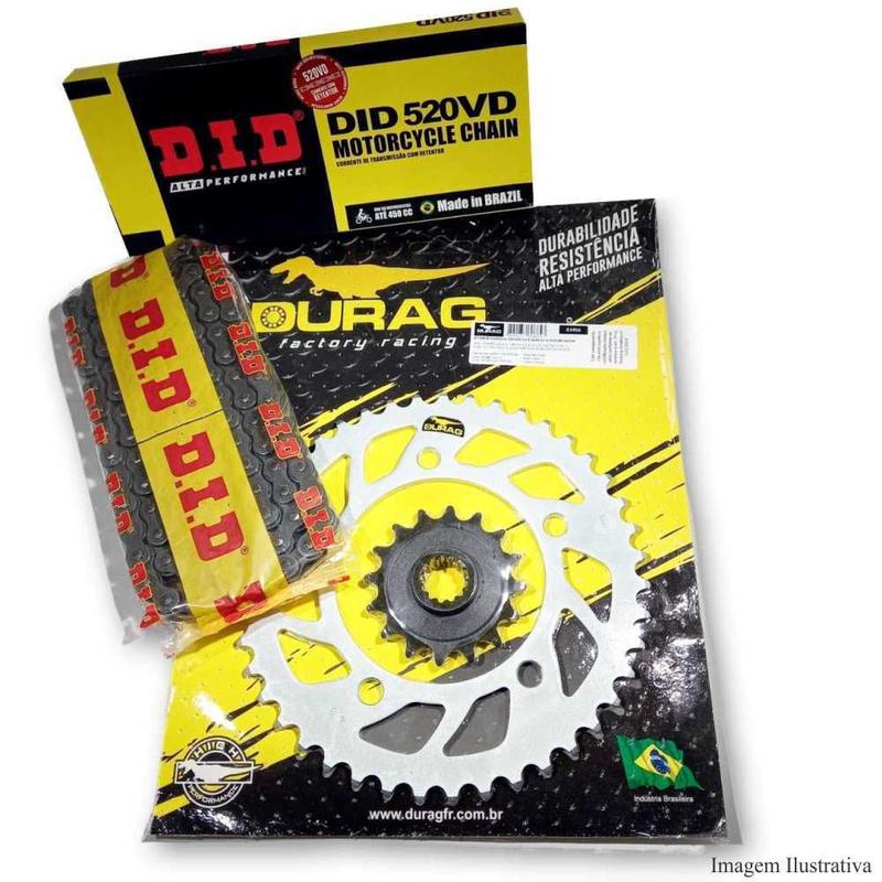 DID 520 VX3 Transmission Chain & Sprocket Kit – Suzuki Gladius 650 2013, 15/46 Ratios