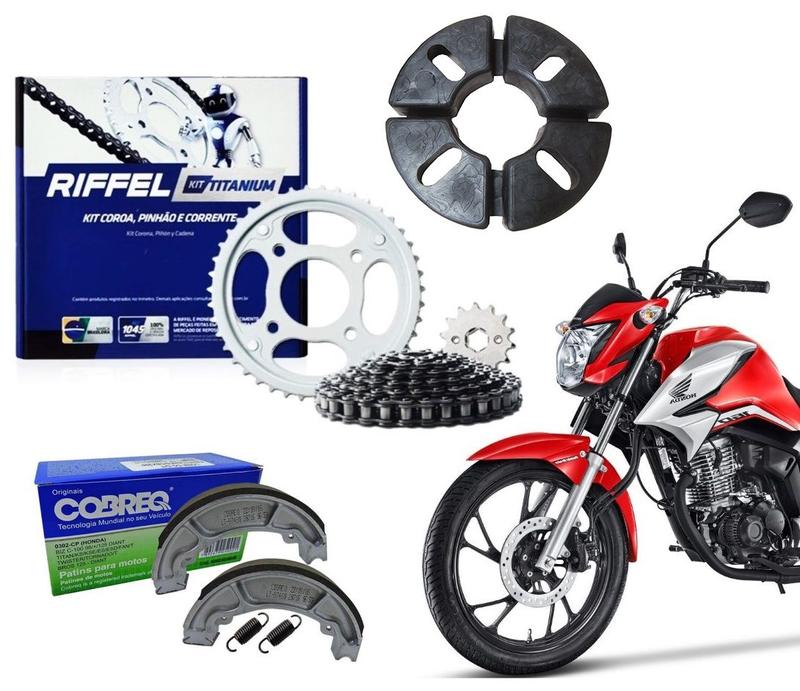 Kit Relação Riffel + Buchas Lona Cobreq Titan Fan Start 160 - Riffel ...