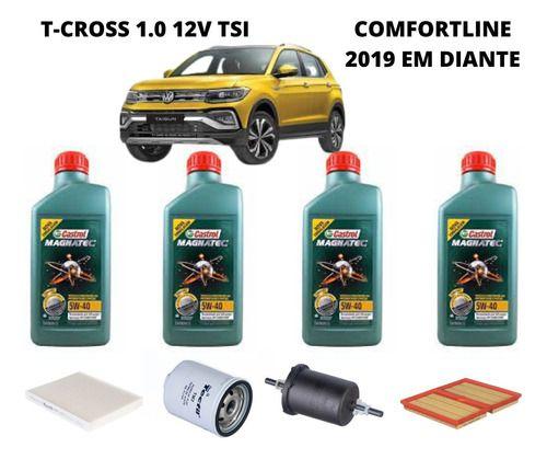 KIT REVISÃO TROCA DE OLEO T-CROSS 1.0 12v TURBO CASTROL - Autopeças ...