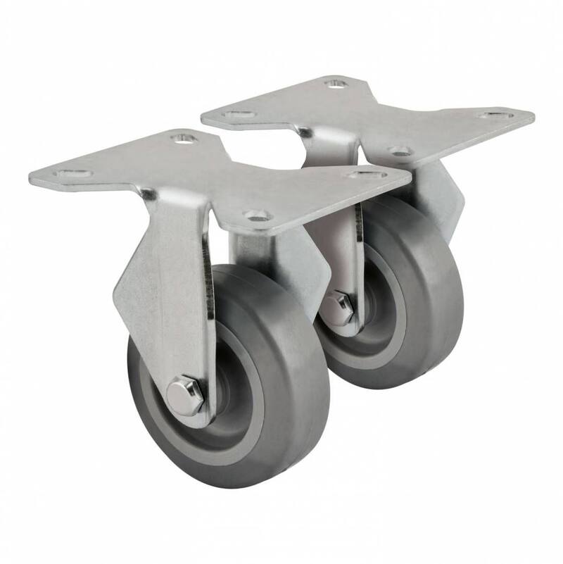 Kit Rodízio Industrial Fixo CI125 PU - Dzainer - Rodízio para Aparelho ...