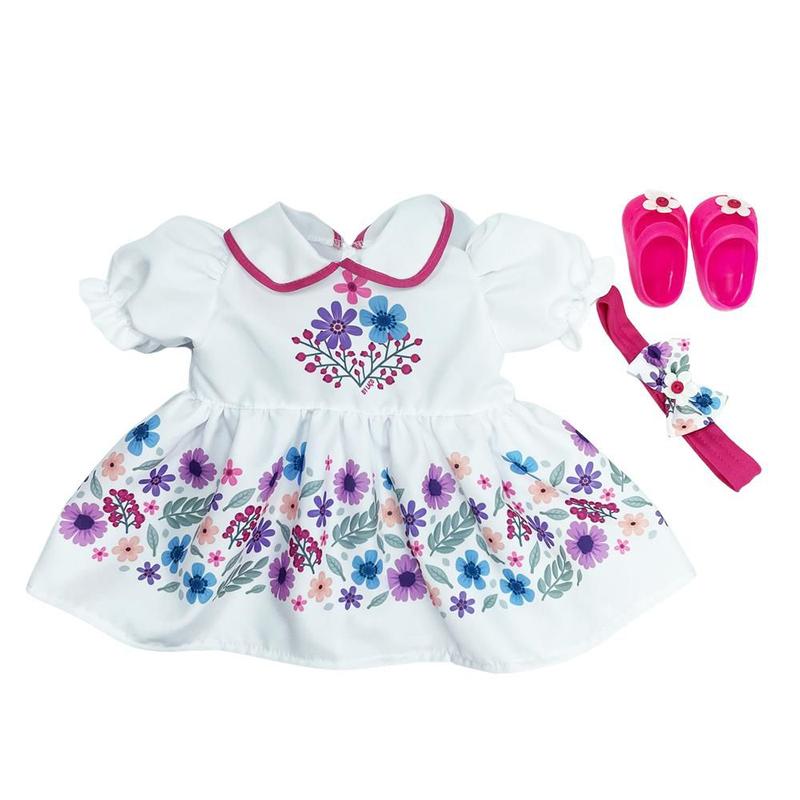 Kit Roupa de Boneca Teens Vestido Primavera das Cores Laço de Fita ...
